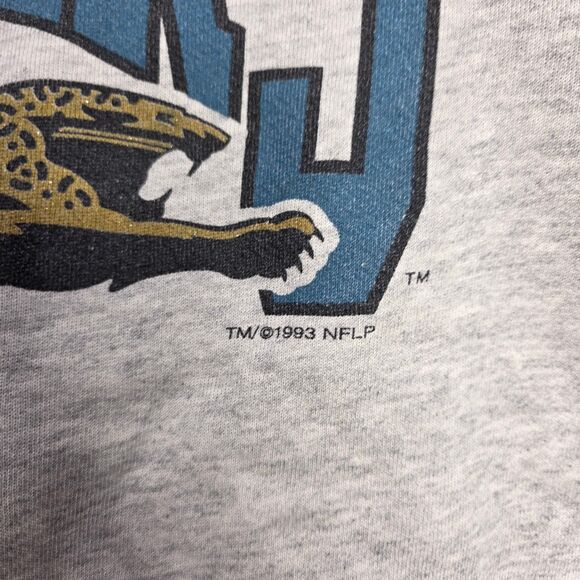 Vintage Jacksonville Jaguars Banned Logo Sweatshirt Men's Size Small Distressed - Picture 4 of 11